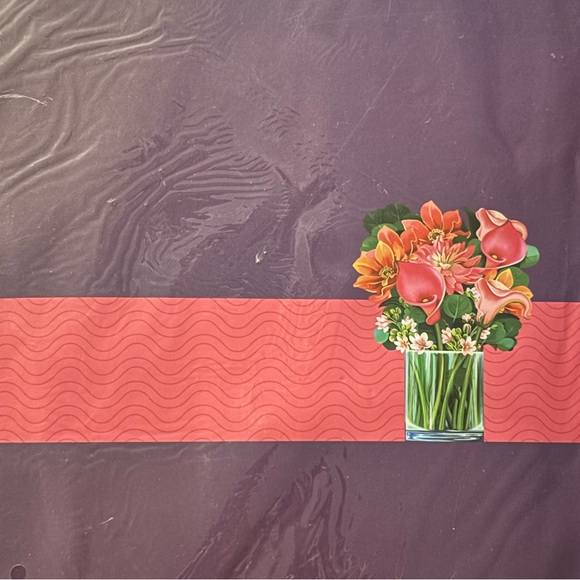 Pop Up Cards 12" Flower Floral Bouquet 3D Popup Greeting Cards w note card New - Picture 2 of 9